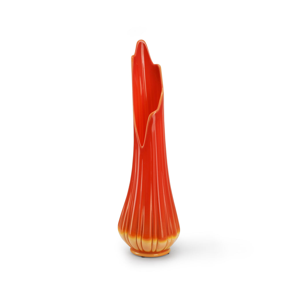 Medium Orange Fire Vase