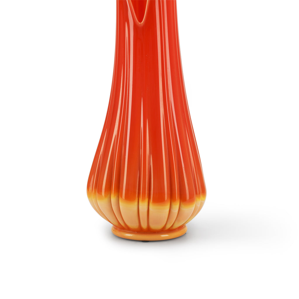 Medium Orange Fire Vase