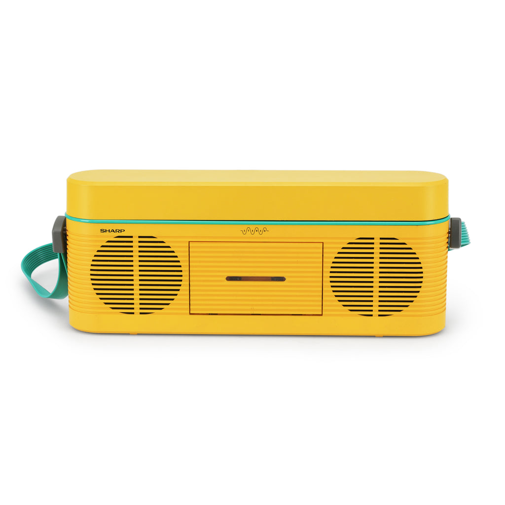 Vintage Yellow Sharp Radio