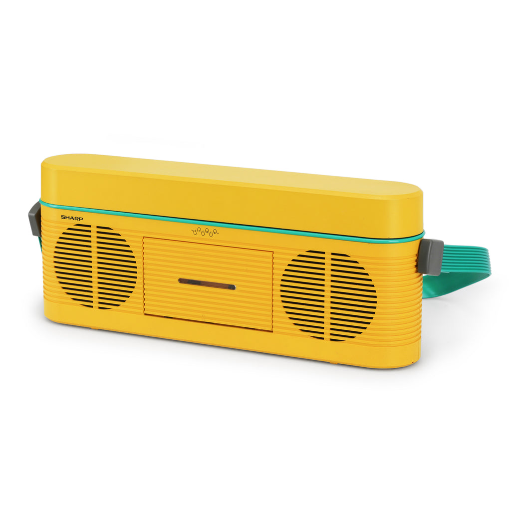 Vintage Yellow Sharp Radio