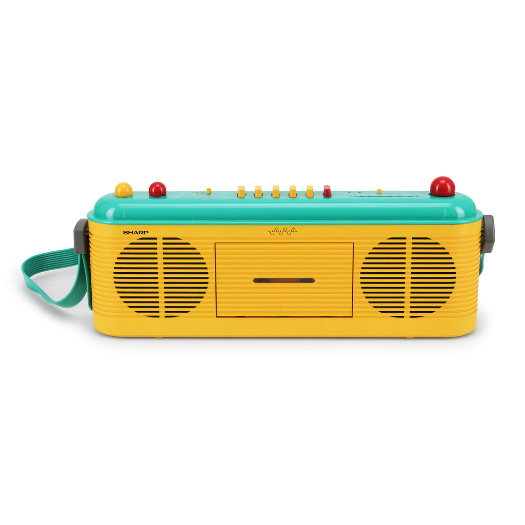 Vintage Yellow Sharp Radio