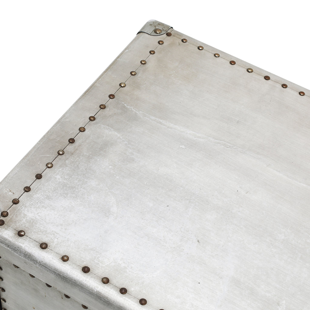 Silver Studded Bedside Table