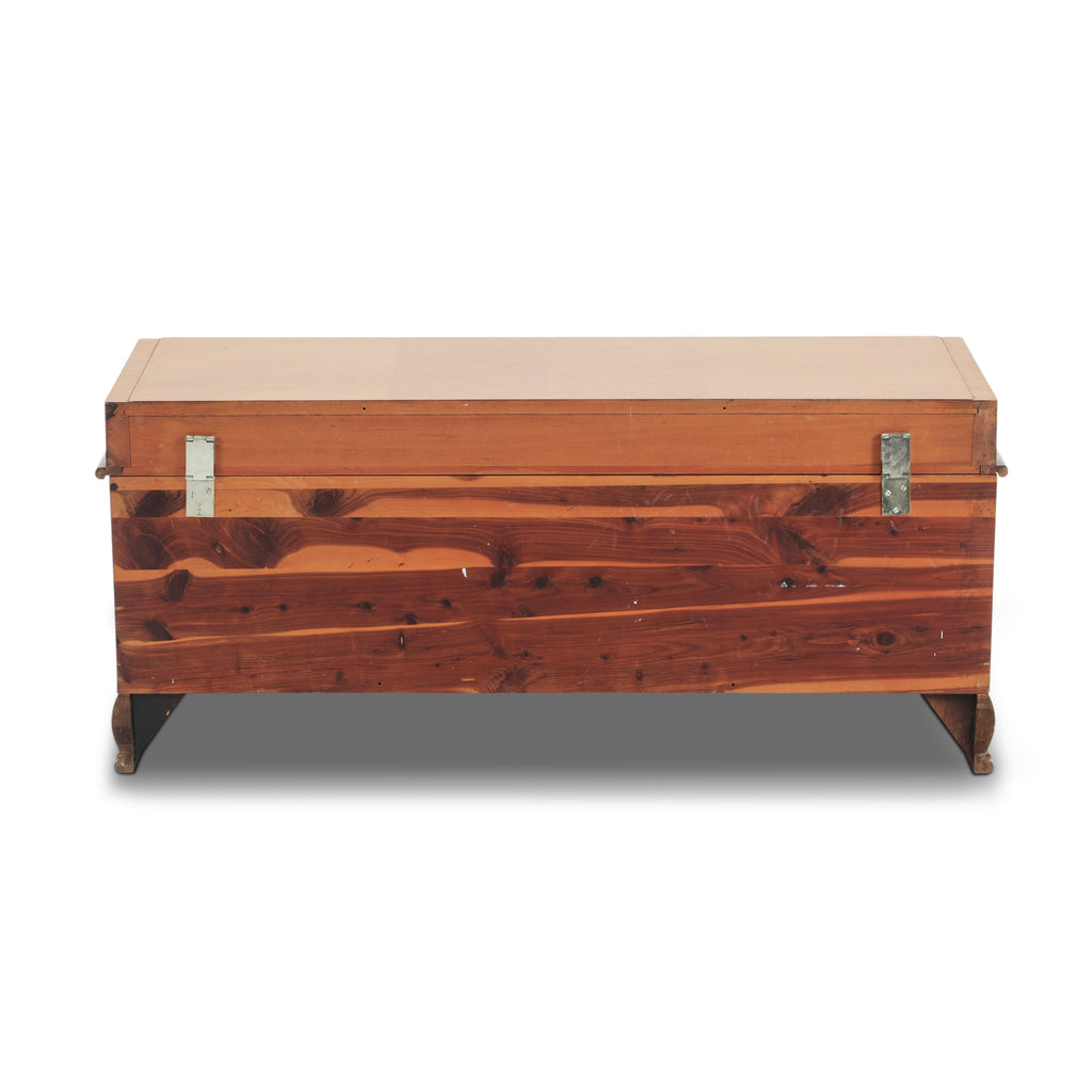 Vintage Multi Toned Cedar Chest w/ Shelf
