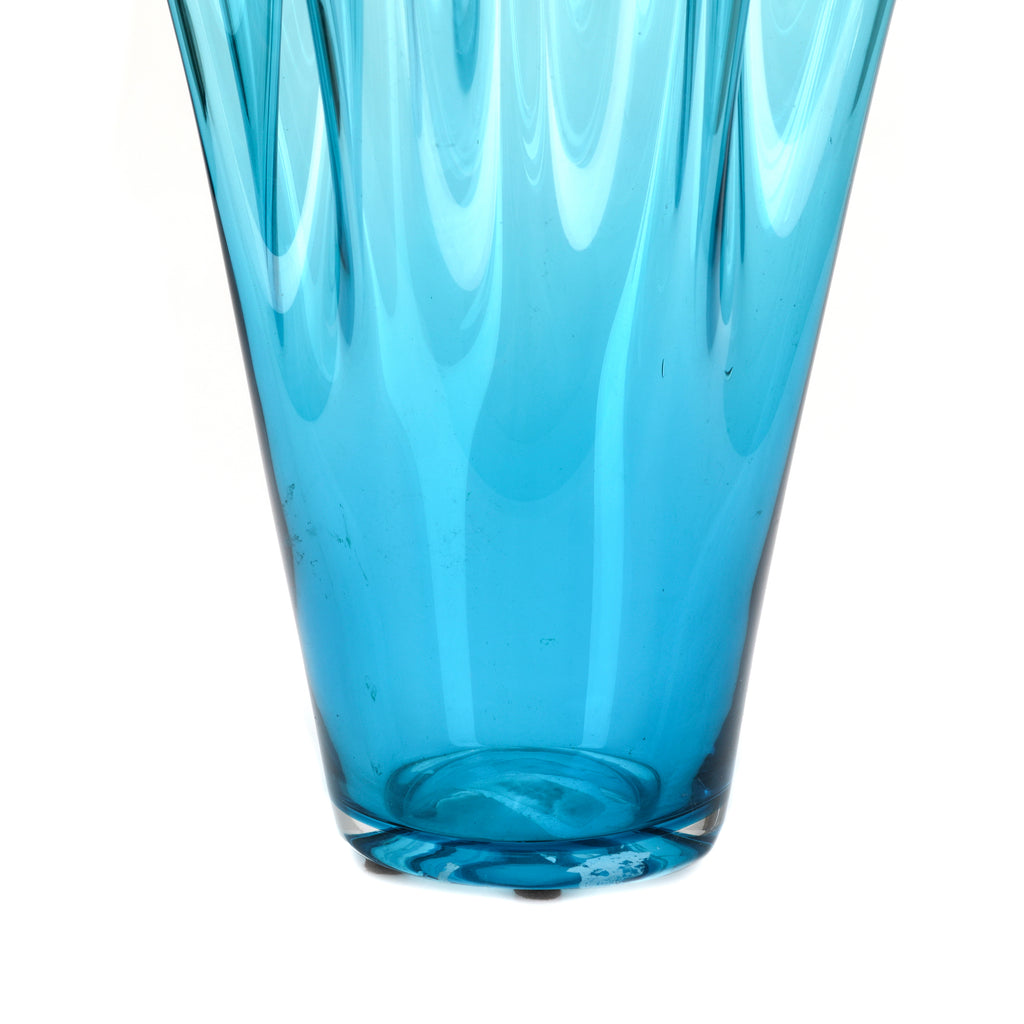 Blue Wave Glass Vase (A+D)