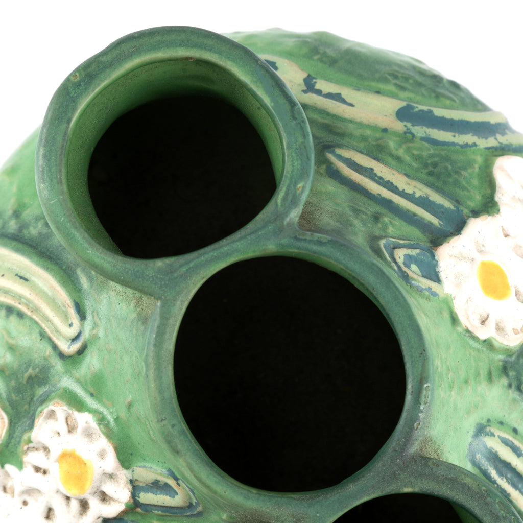 Green Floral Ceramic Vase (A+D)