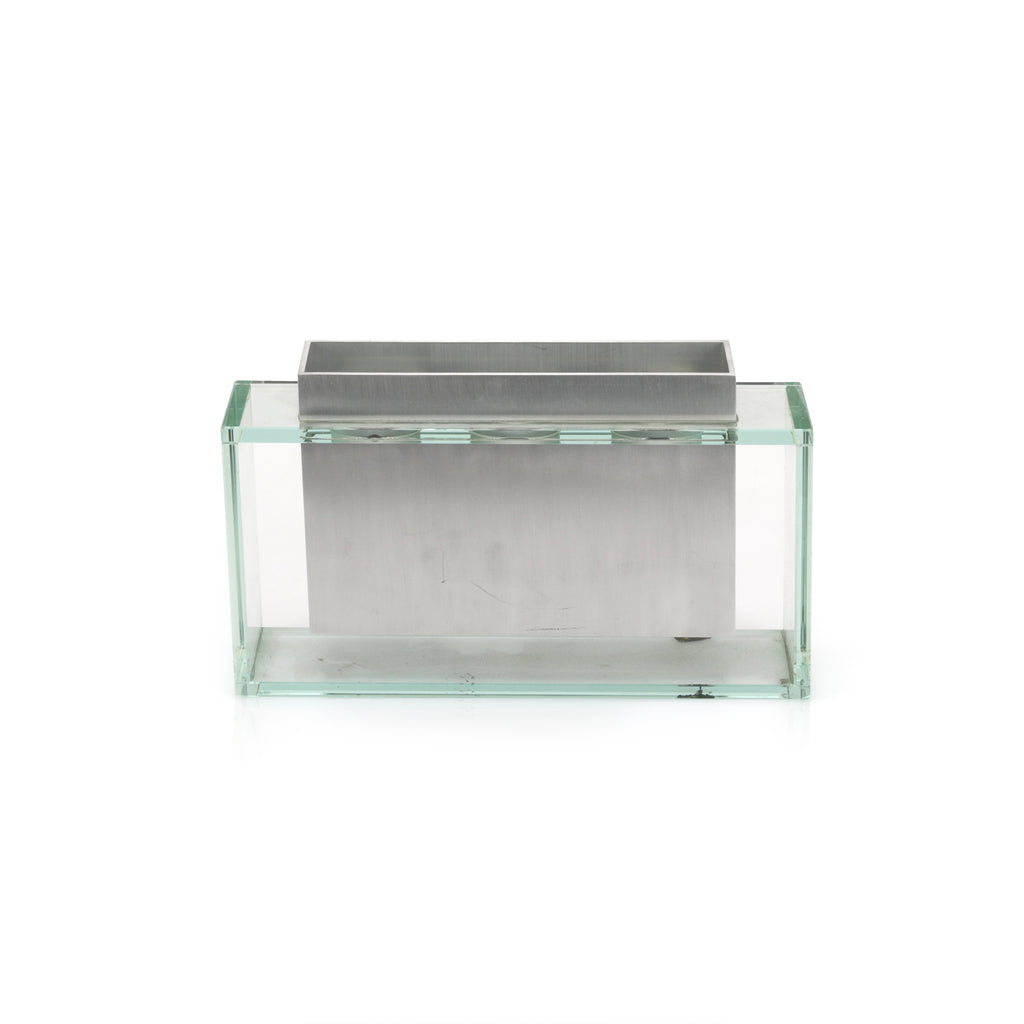 Rectangular Glass / Metal Vase (A+D)