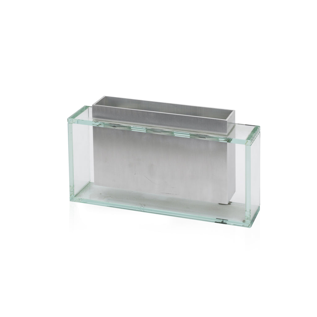 Rectangular Glass / Metal Vase (A+D)