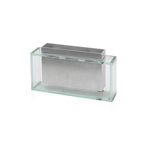 Rectangular Glass / Metal Vase (A+D)