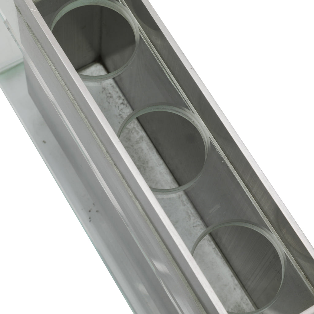 Rectangular Glass / Metal Vase (A+D)