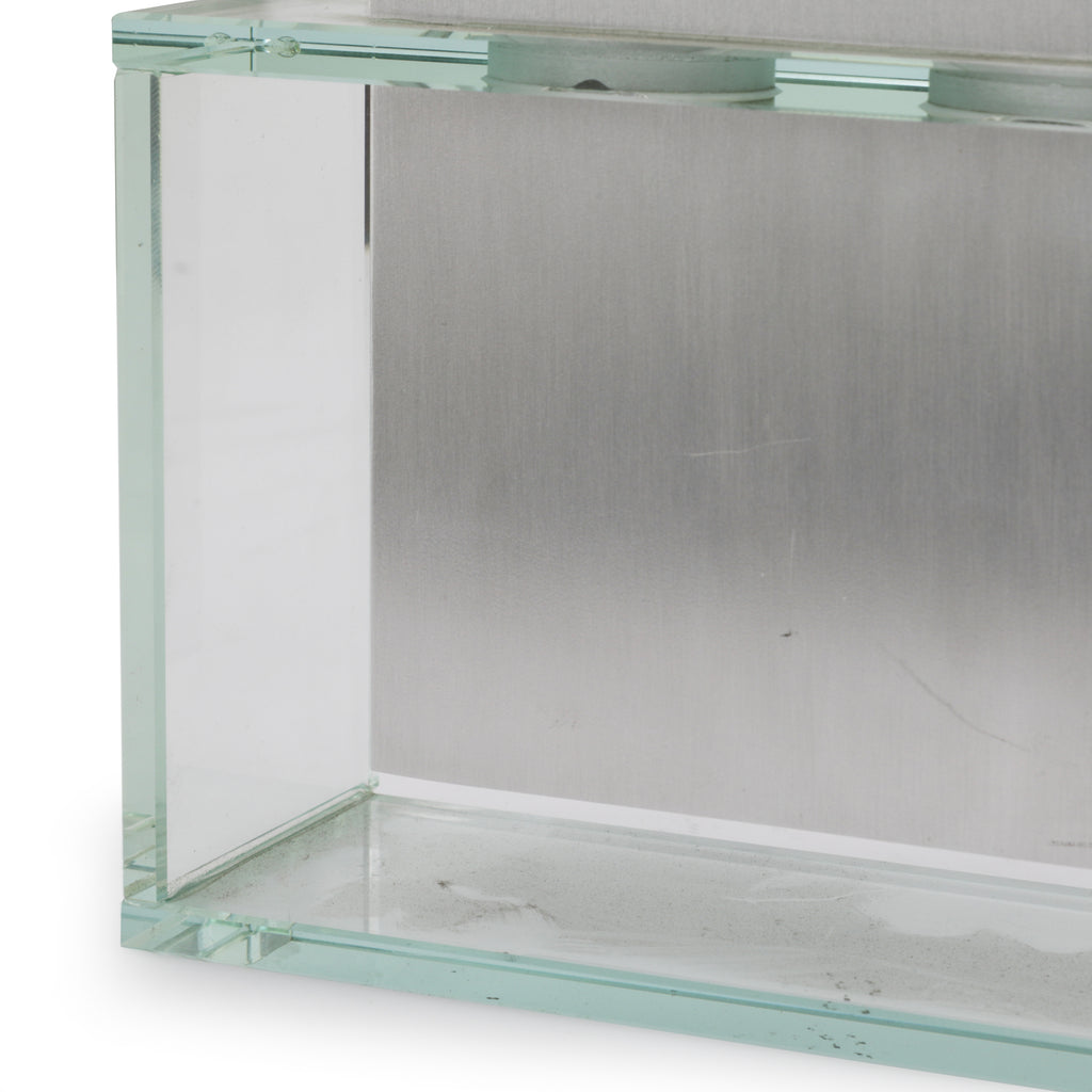 Rectangular Glass / Metal Vase (A+D)