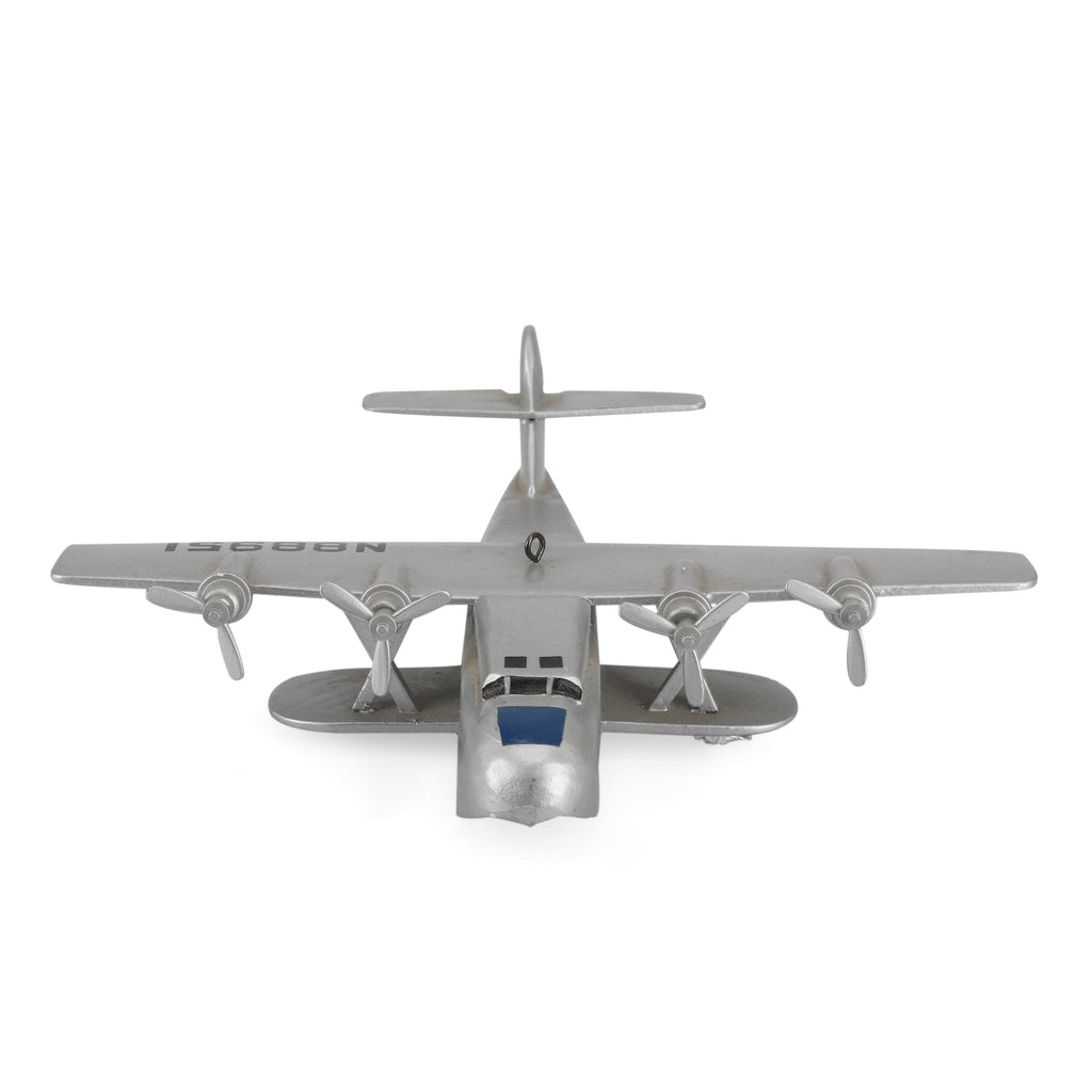 Silver Bomber Plane Model Toy