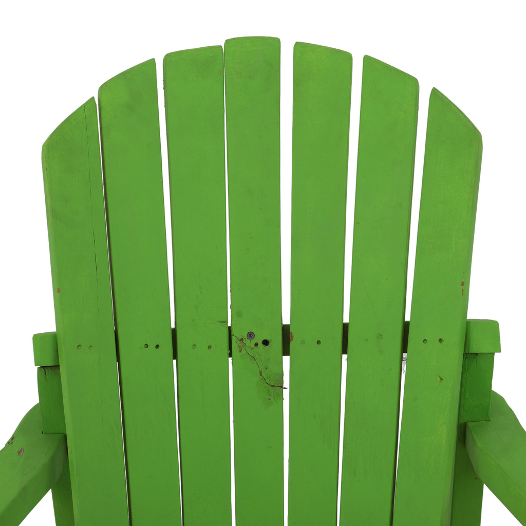 Green Wood Adirondack Chair