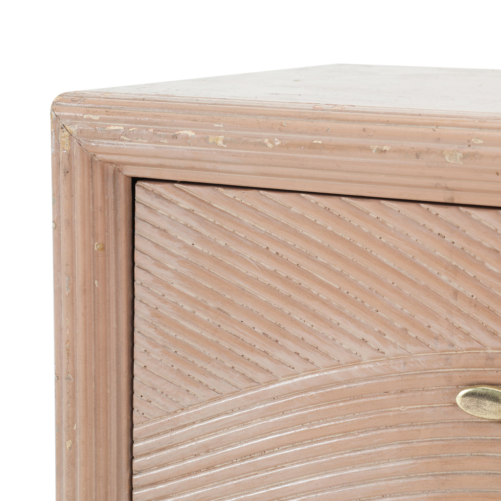 Pink Deco 2-Drawer Nightstand
