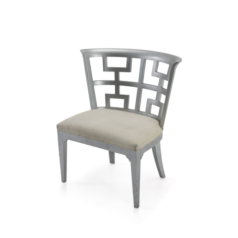 Silver Cut-Out Chair