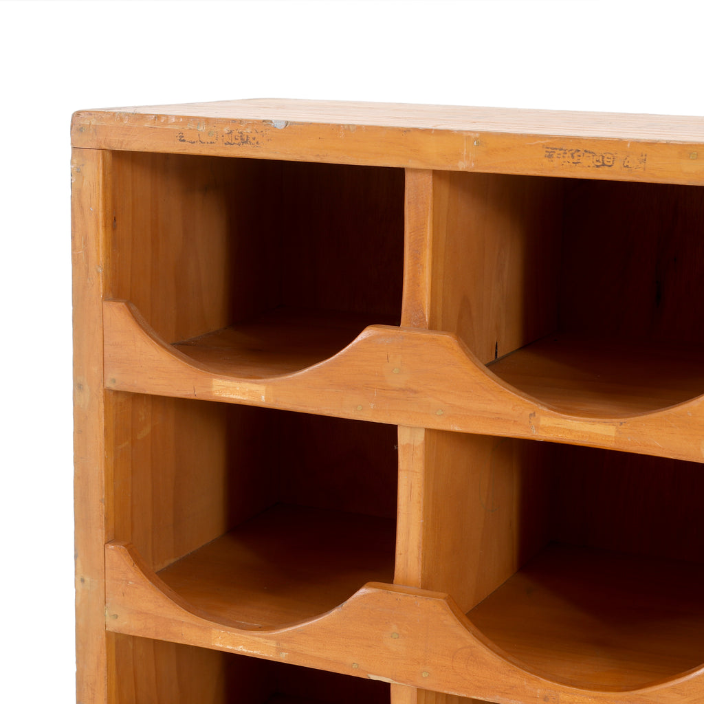 Wood School Cubby Shelf