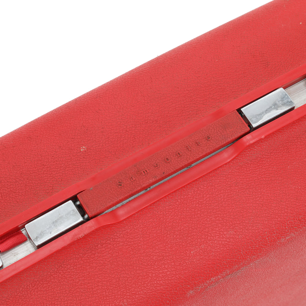 Red Hard Shell Samsonite Suitcase