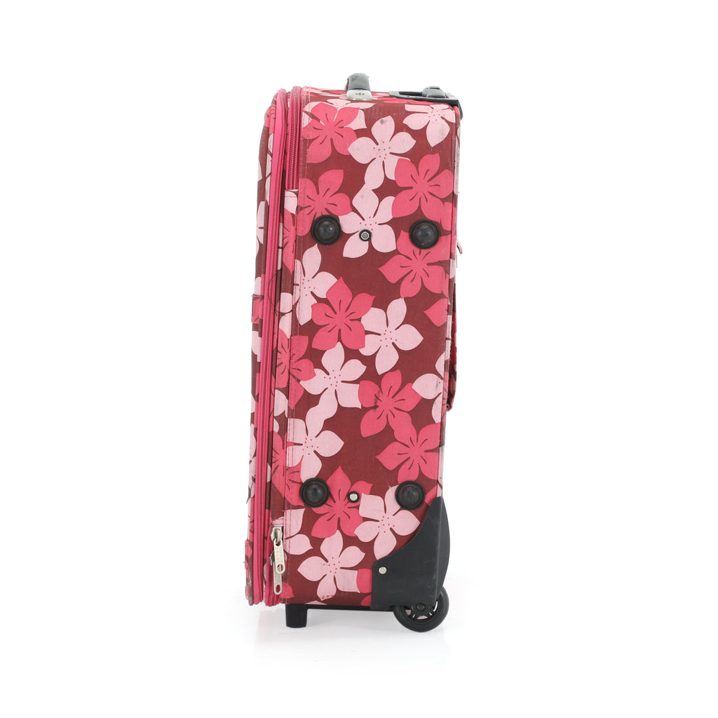 Pink Floral Charlie Sport Rolling Bag