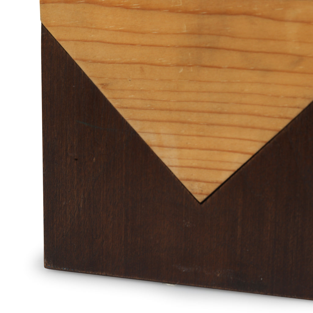 Dark & Light Wood Bookends (A+D)