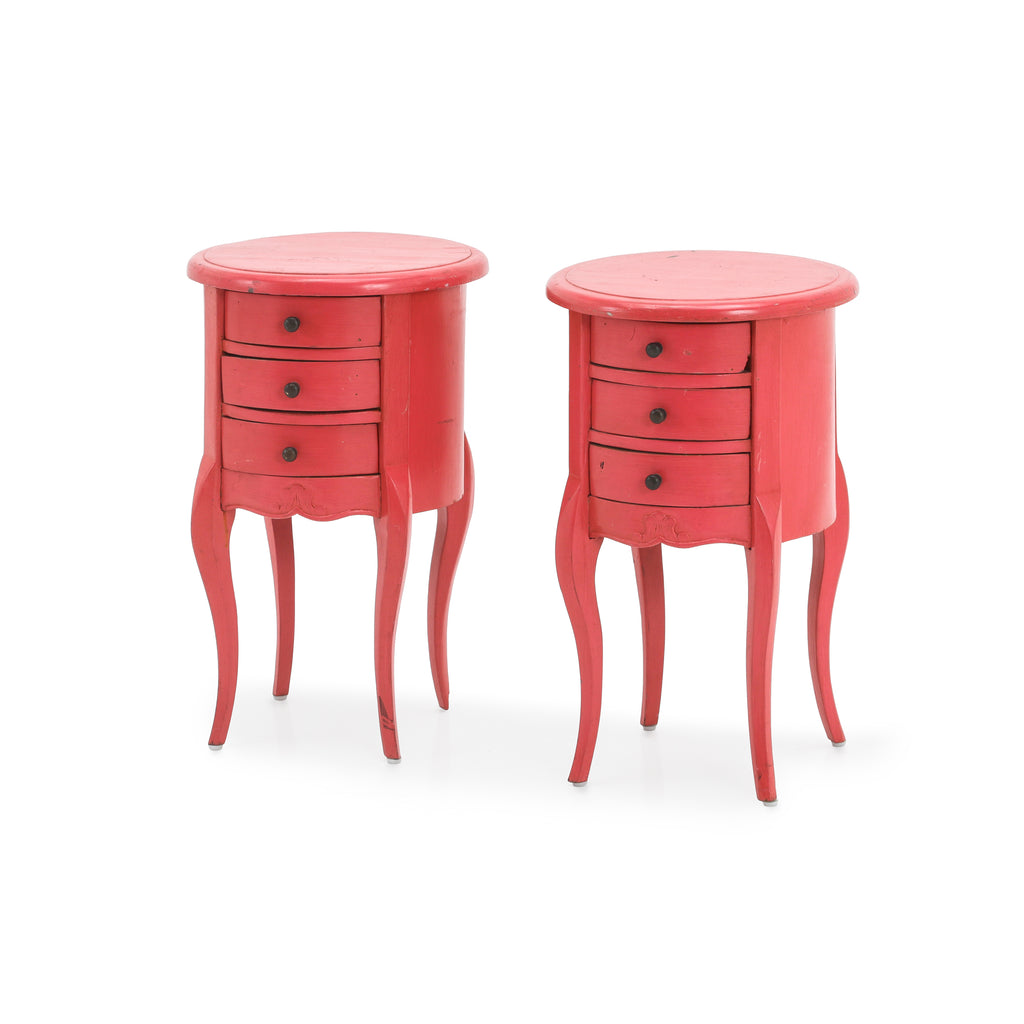 Hot Pink Wooden Bedside Table