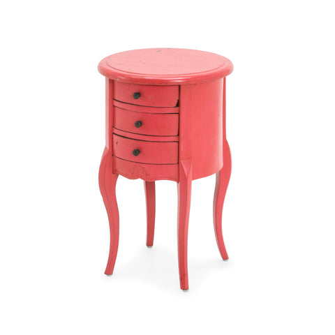 Hot Pink Wooden Bedside Table