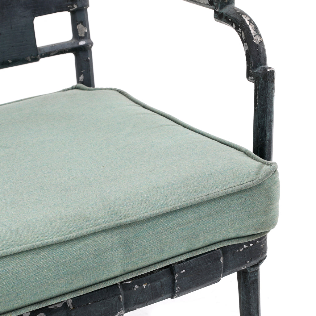 Rustic Black Playboy Mansion Iron Patio Chair