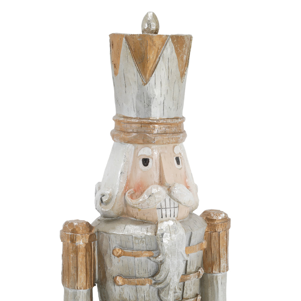 Wooden Carved Nutcracker Lawn Ornament