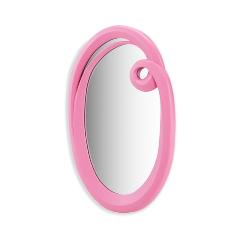 Pink Curly Frame Wall Mirror