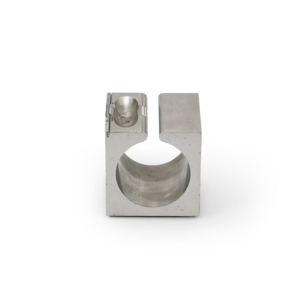 Brushed Metal Tape Dispenser Cube