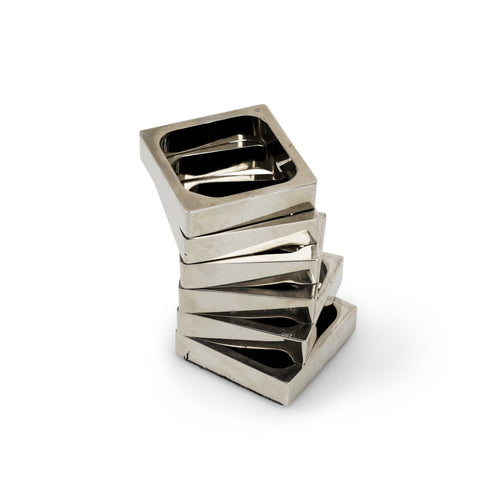 Modular Chrome Spiral Desk Accessory  (A+D)