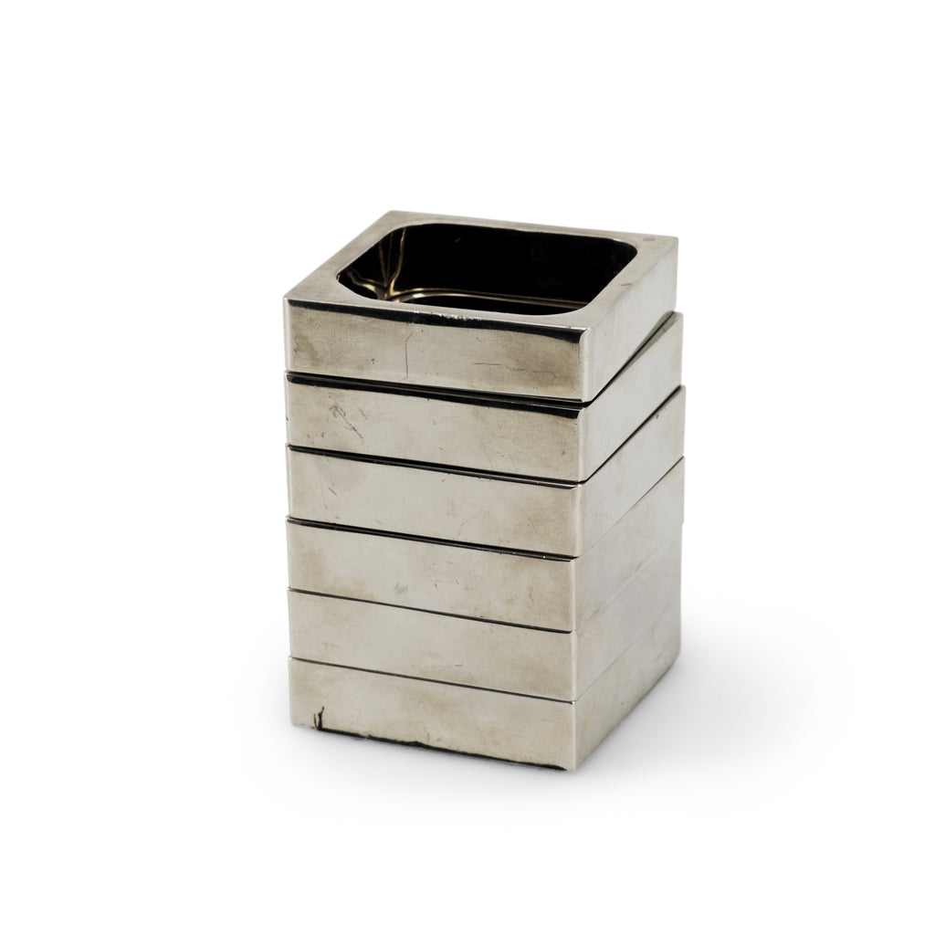 Modular Chrome Spiral Desk Accessory  (A+D)