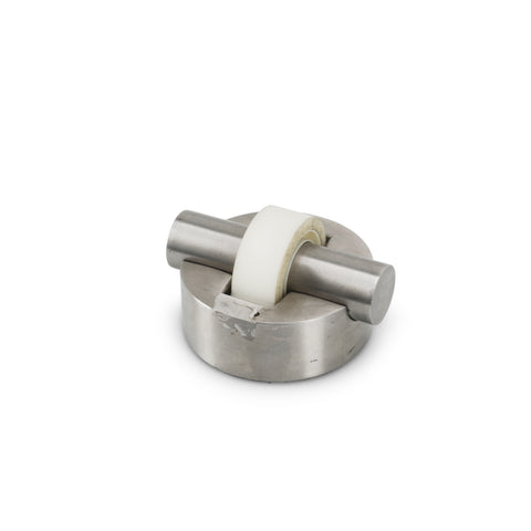 Round Brushed Metal Tape Dispenser