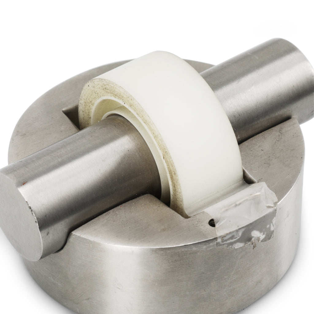 Round Brushed Metal Tape Dispenser