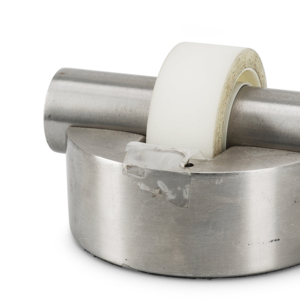 Round Brushed Metal Tape Dispenser