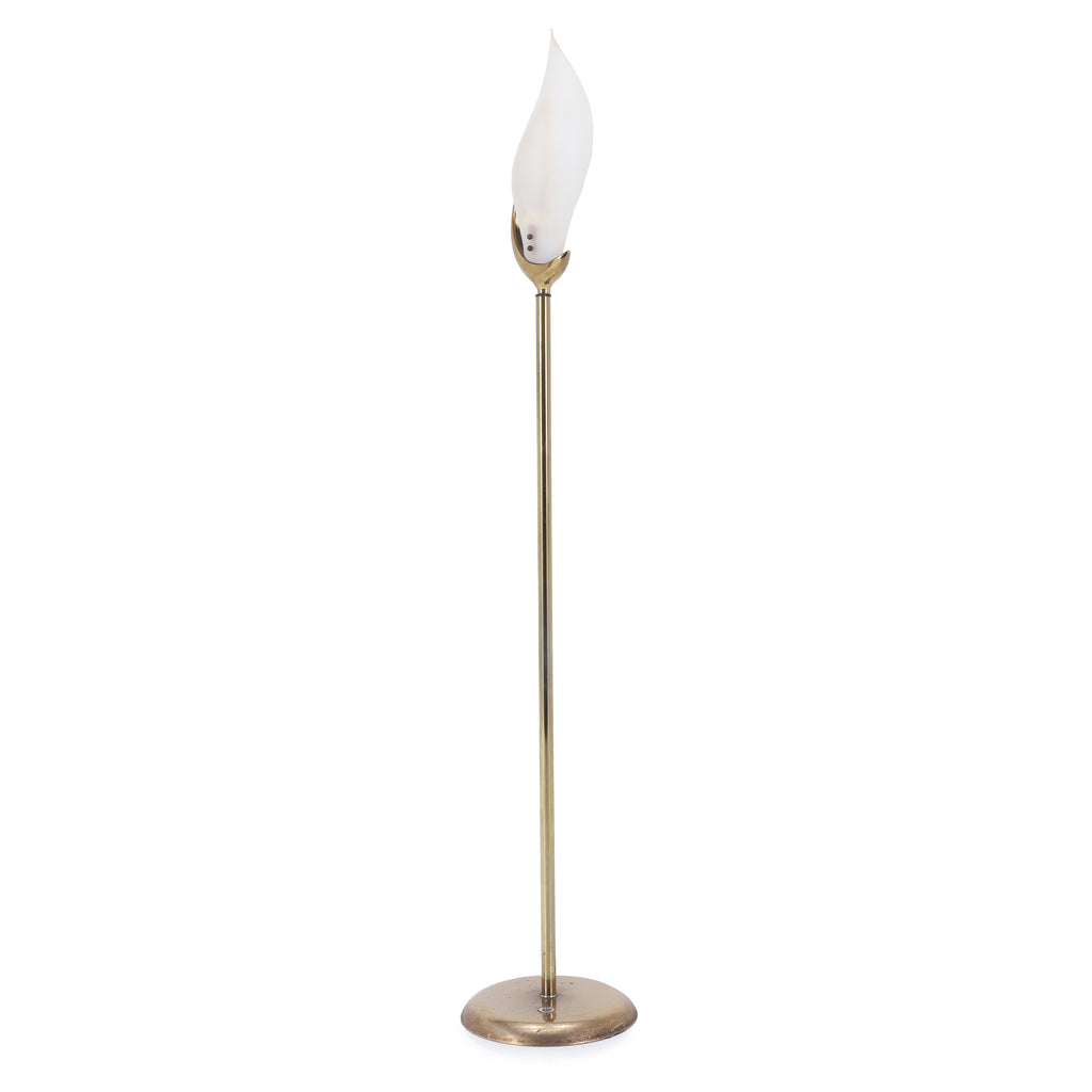 Gold  & White Wing Floor Lamp