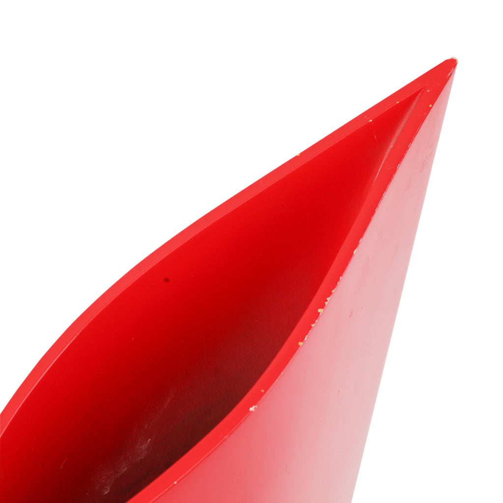 Red Triangle Vase