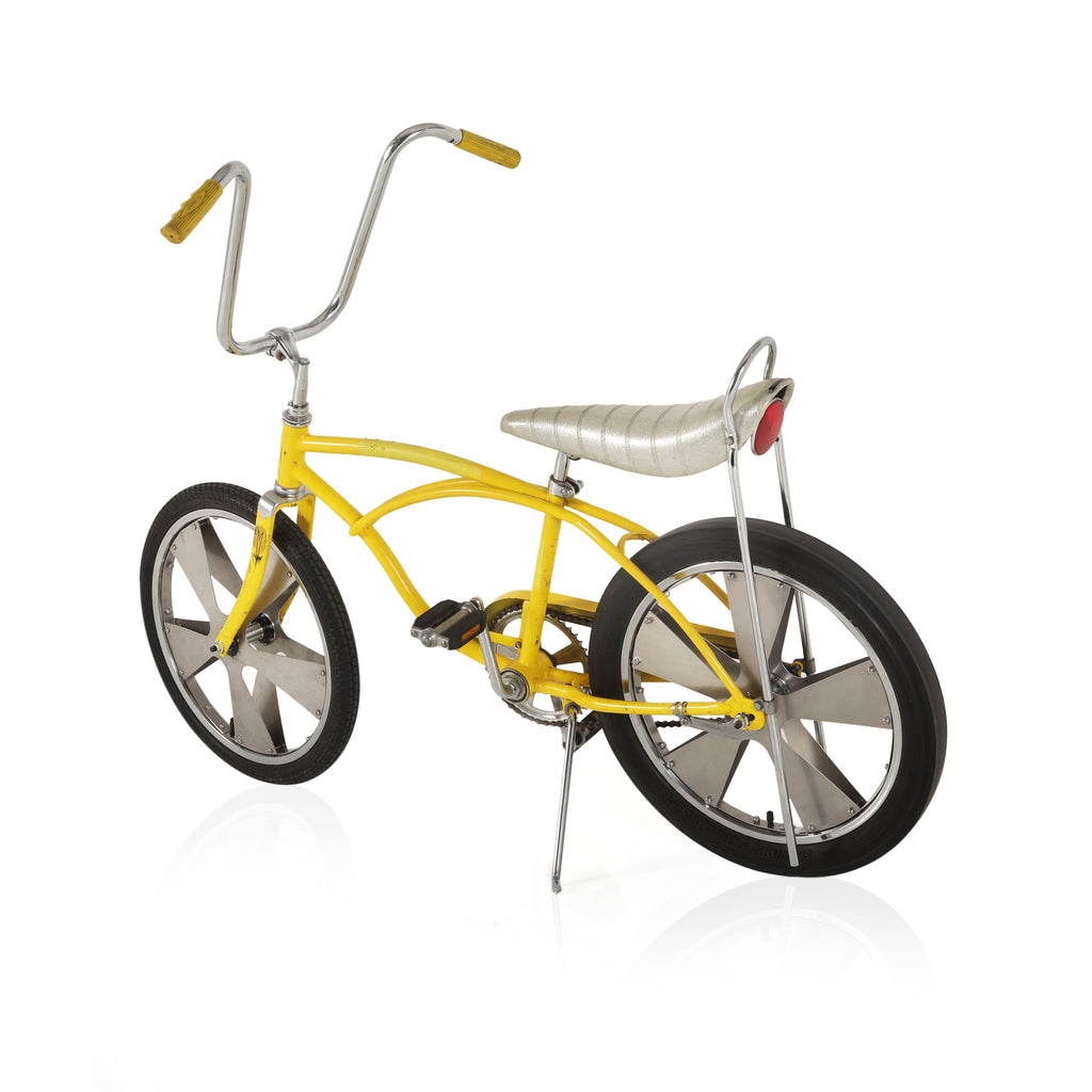 Vintage Yellow Kids Cruiser Bike