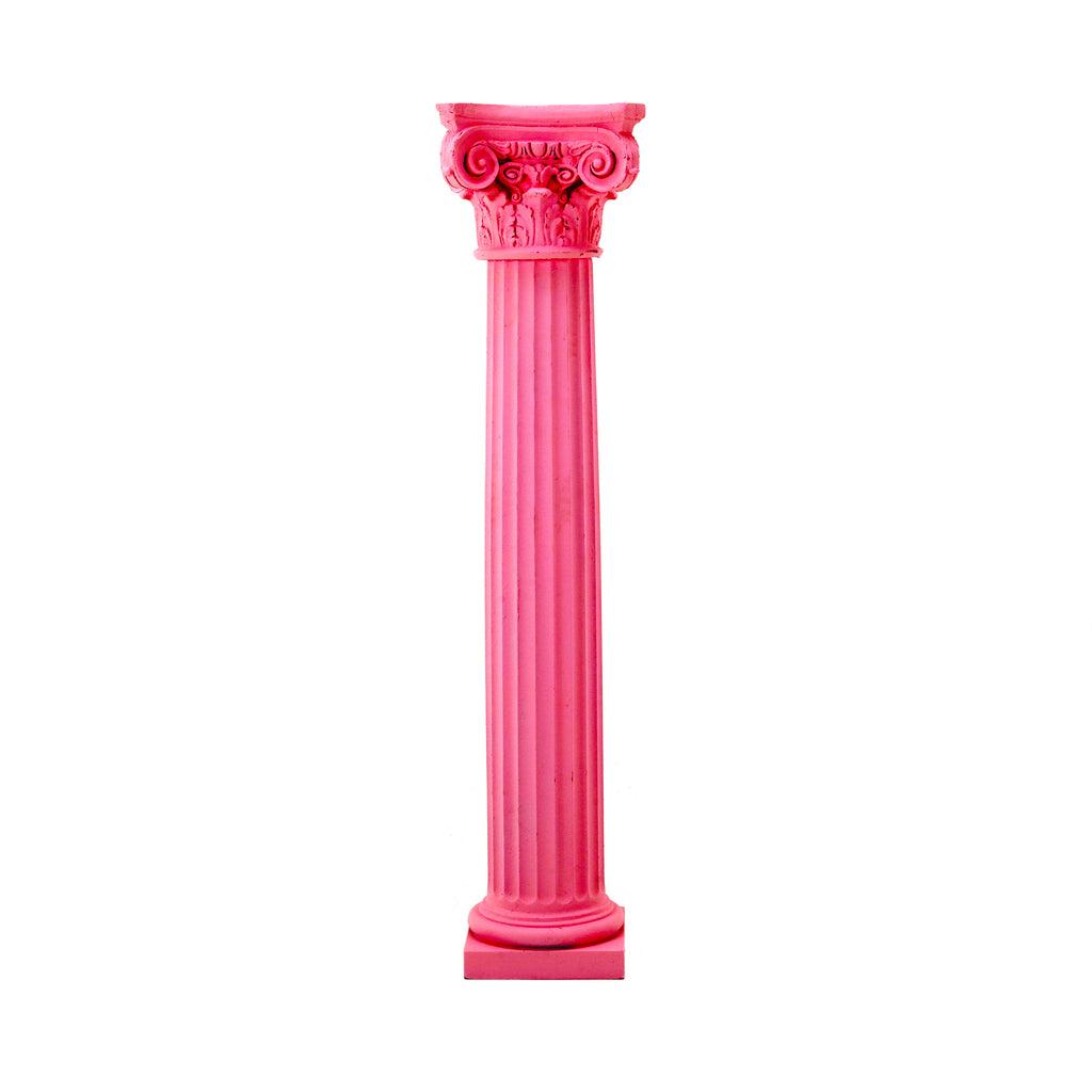 Hot Pink Corinthian Roman Column