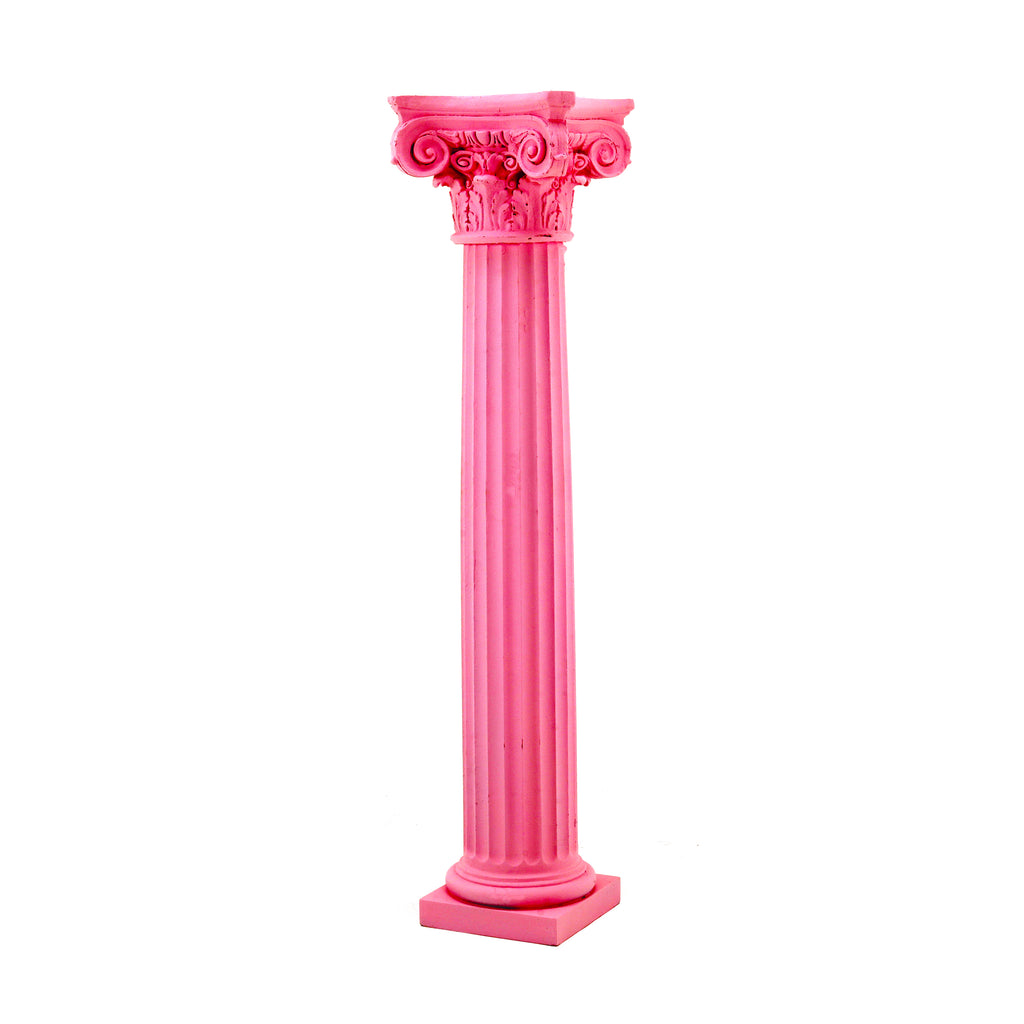 Hot Pink Corinthian Roman Column