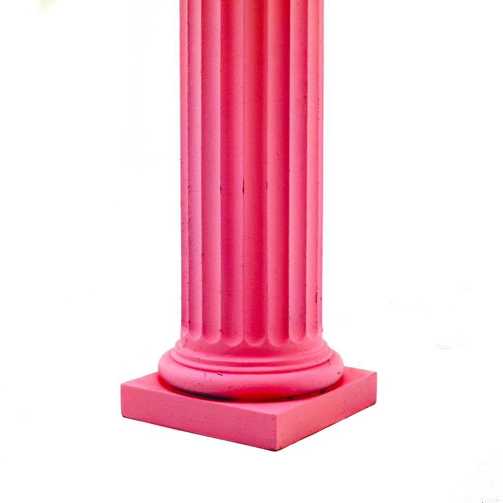 Hot Pink Corinthian Roman Column