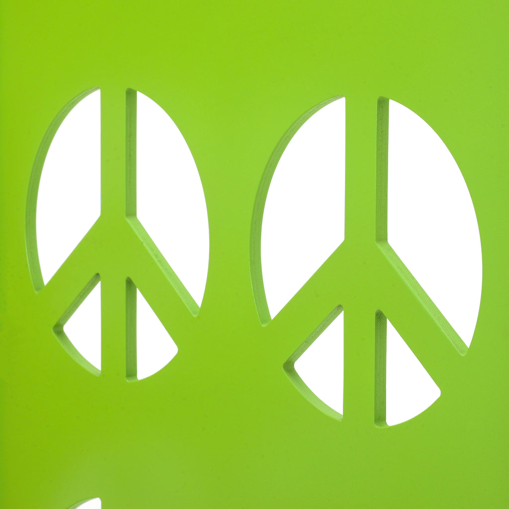 Peace Sign Screen Divider - Yellow / Green