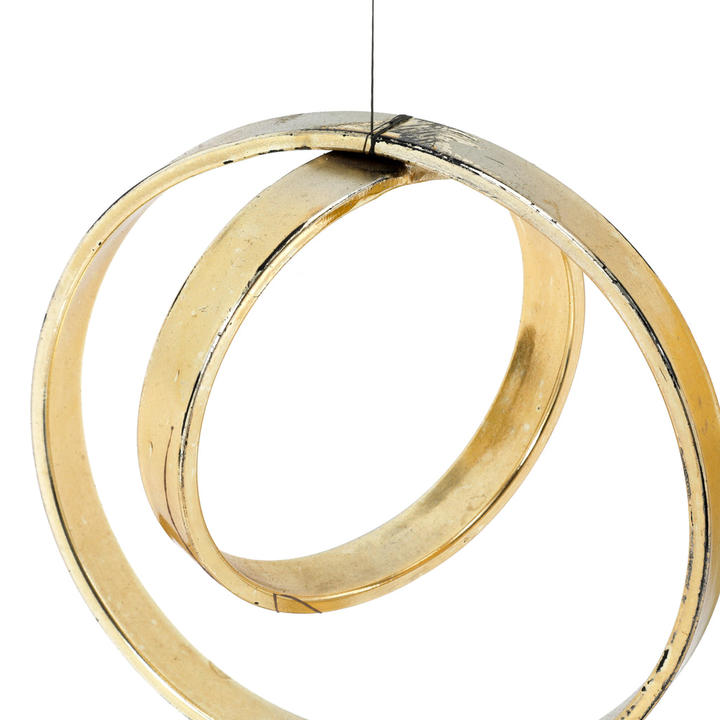 Brass Crescent Sculpture