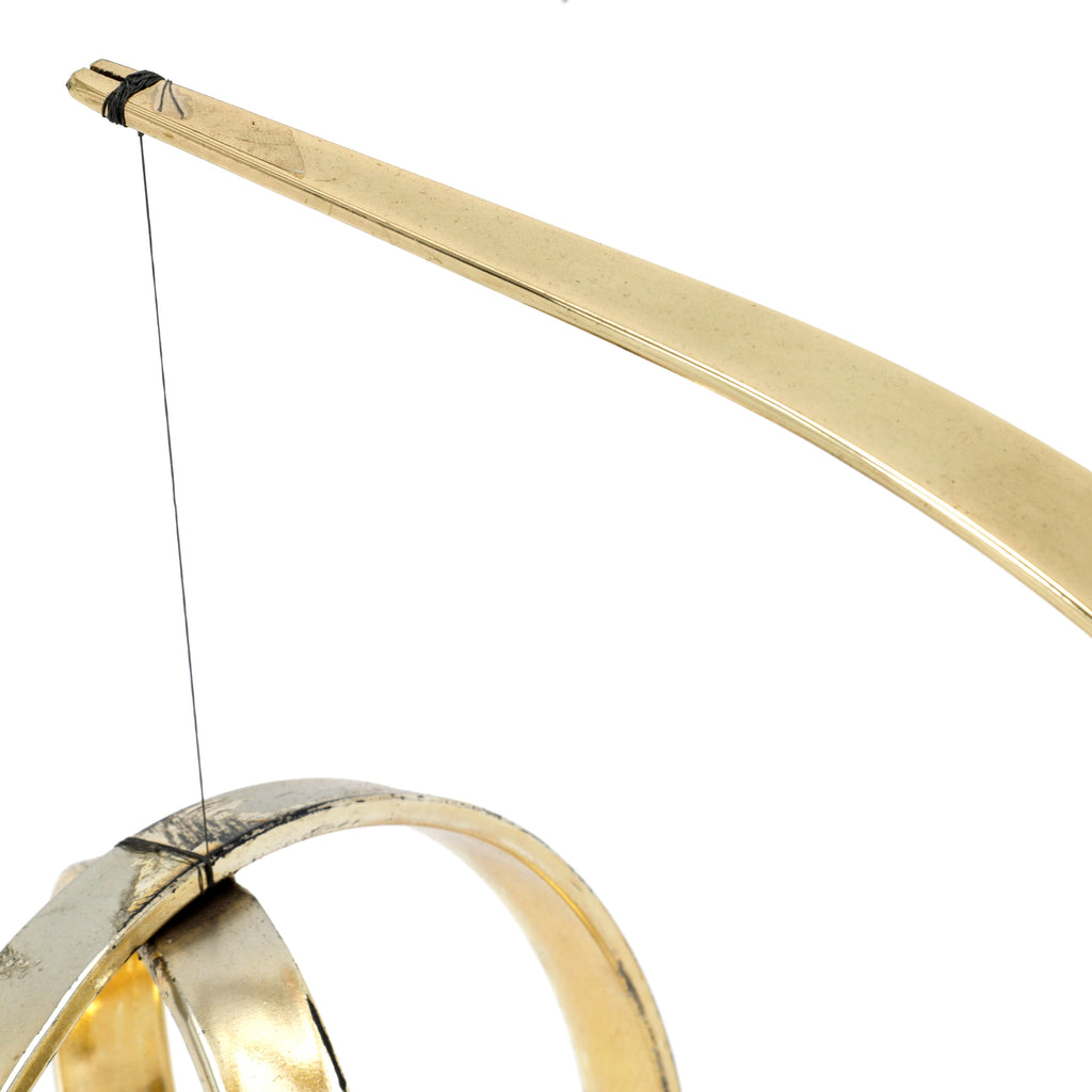 Brass Crescent Sculpture