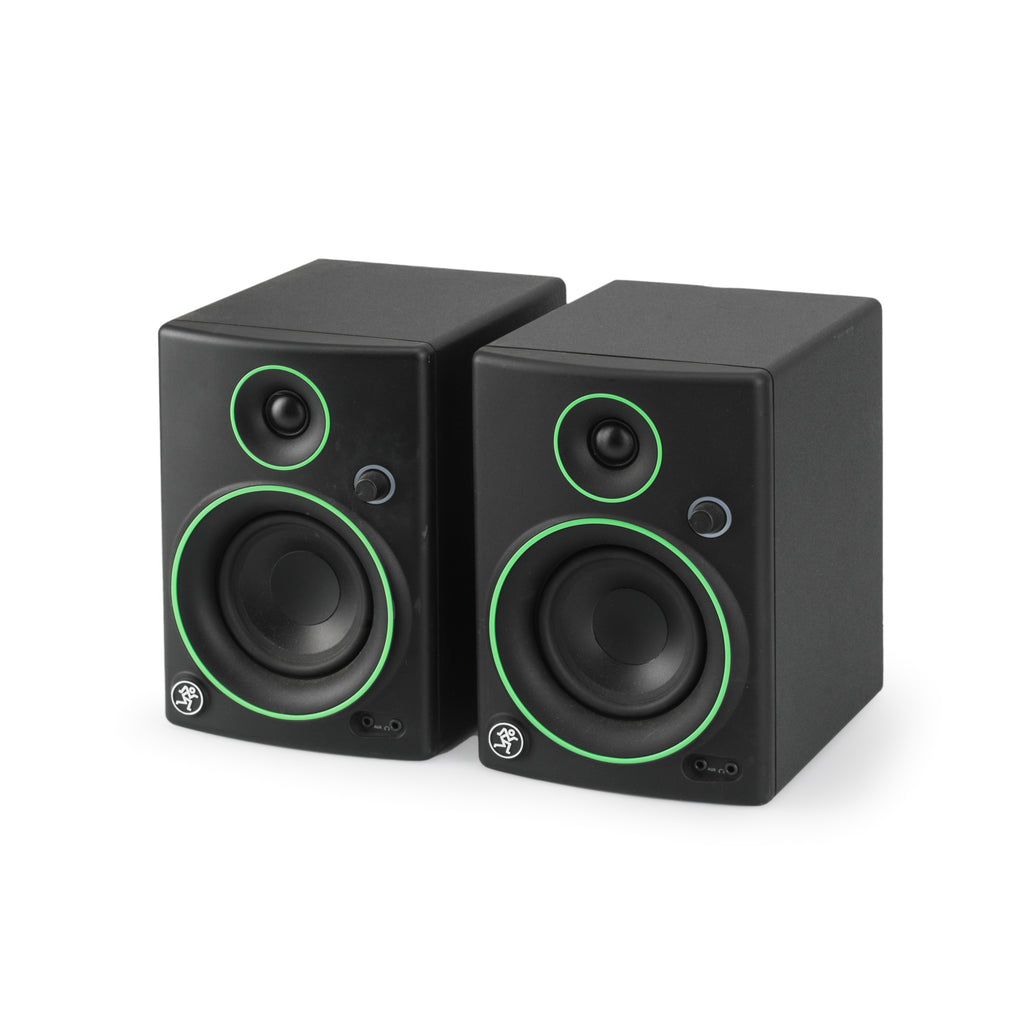 Black Speakers with Green Trim