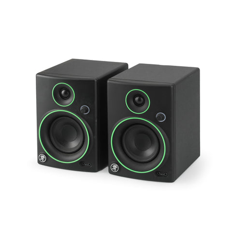 Black Speakers with Green Trim