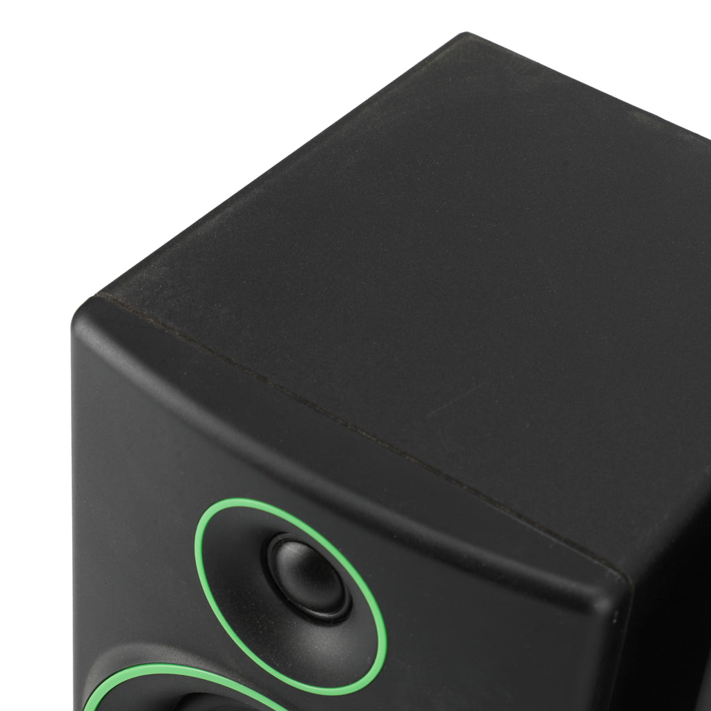 Black Speakers with Green Trim