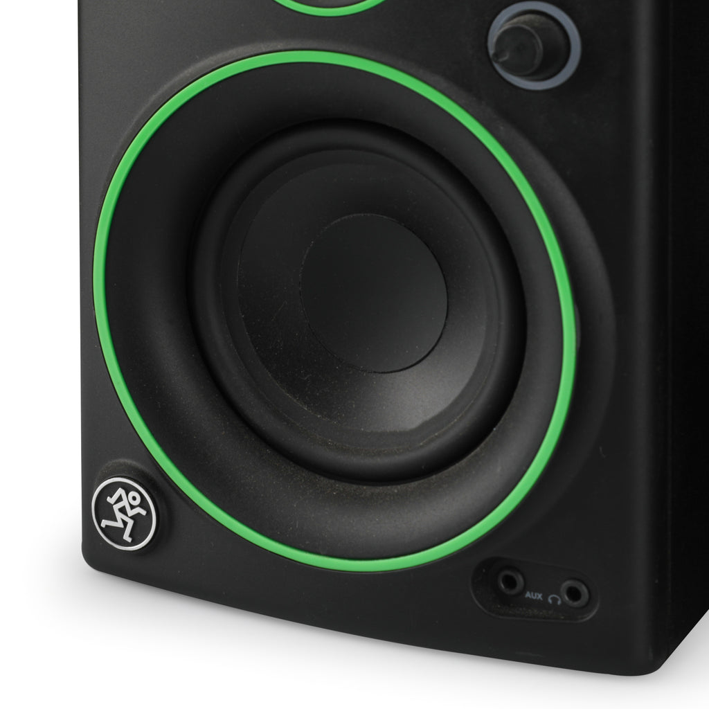 Black Speakers with Green Trim