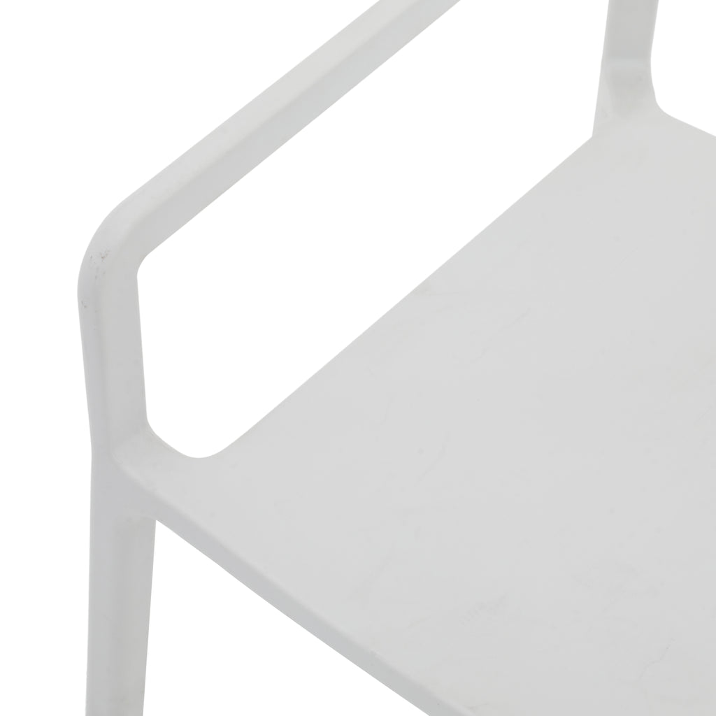 Grey Cut Out Modern Side Chair