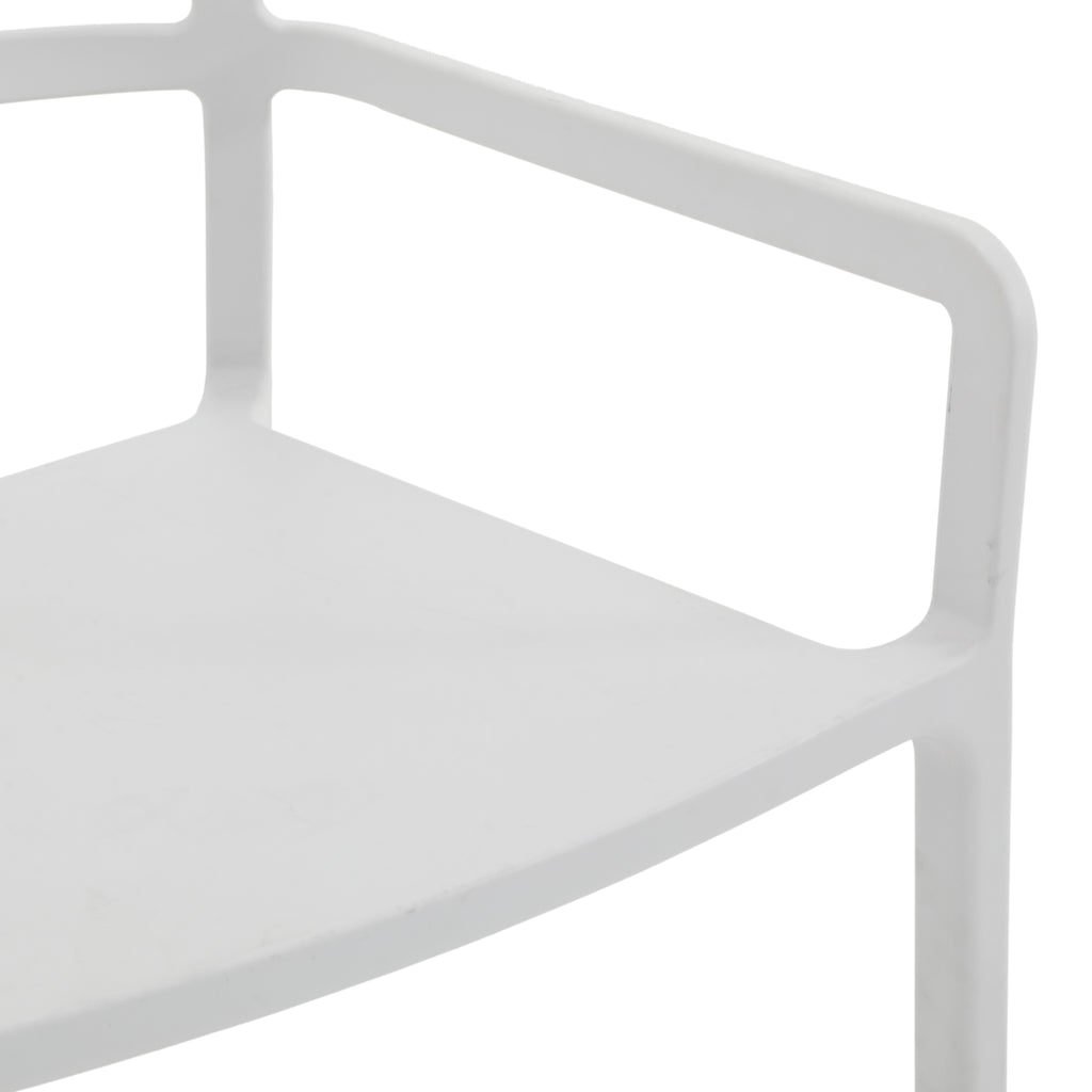 Grey Cut Out Modern Side Chair