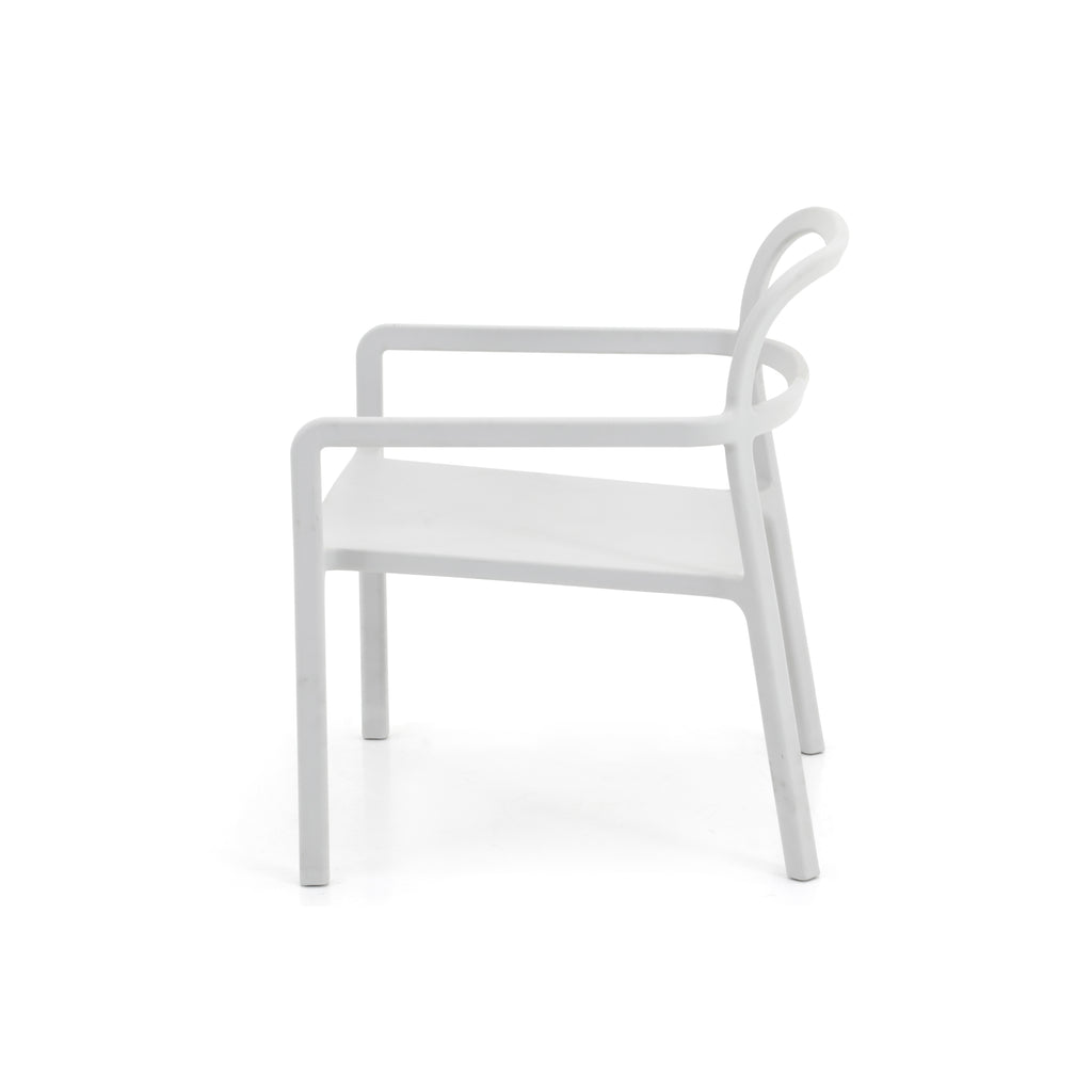 Grey Cut Out Modern Side Chair