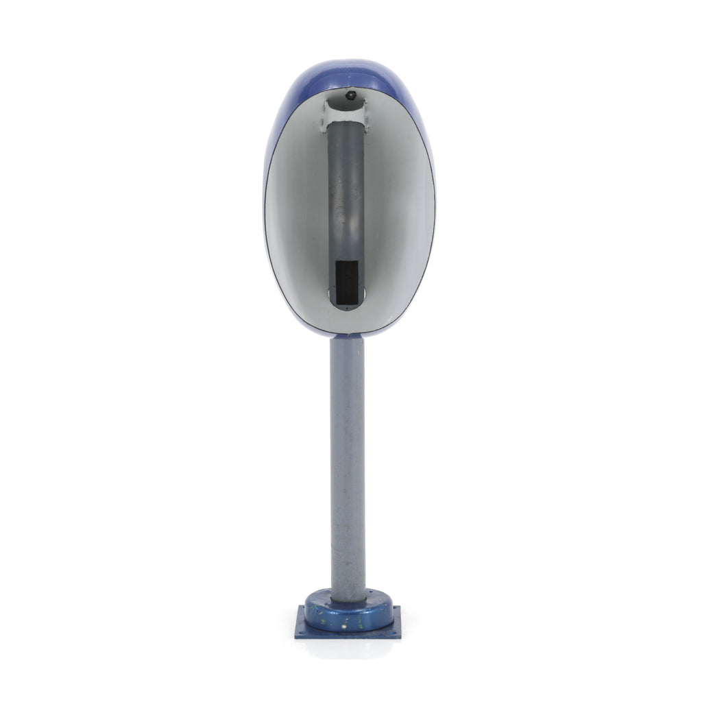 Short Mod Blue Egg Telephone Booth